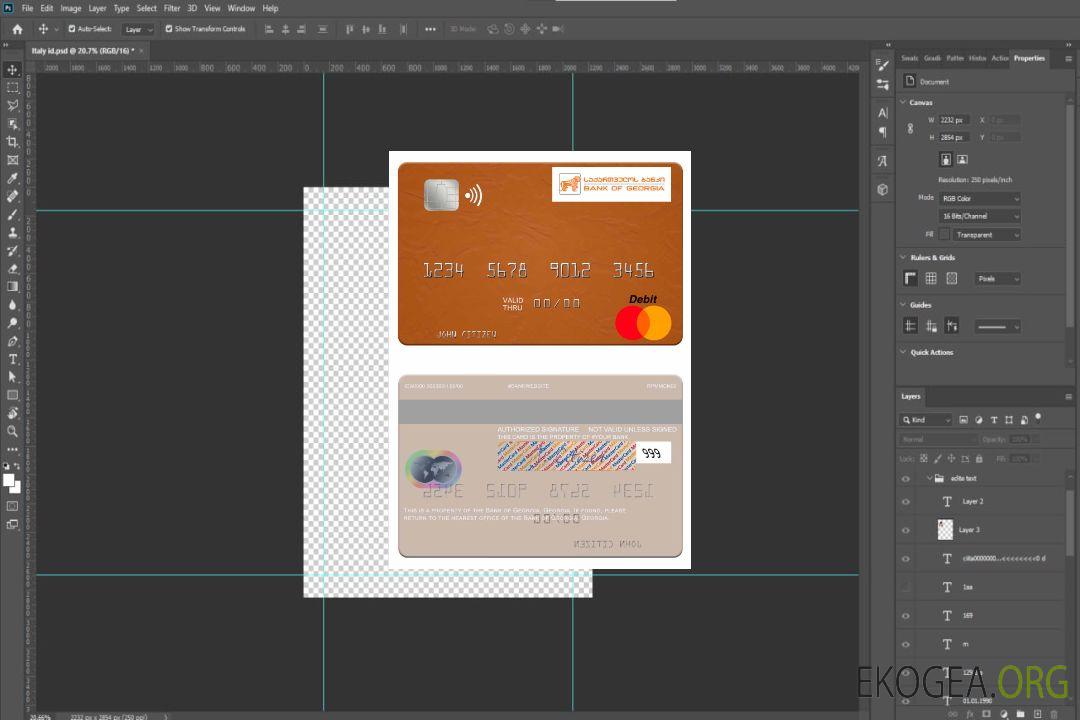 Carte Mastercard de la Banque de Géorgie de Géorgie template Carte Mastercard de la Banque de Géorgie de Géorgie template